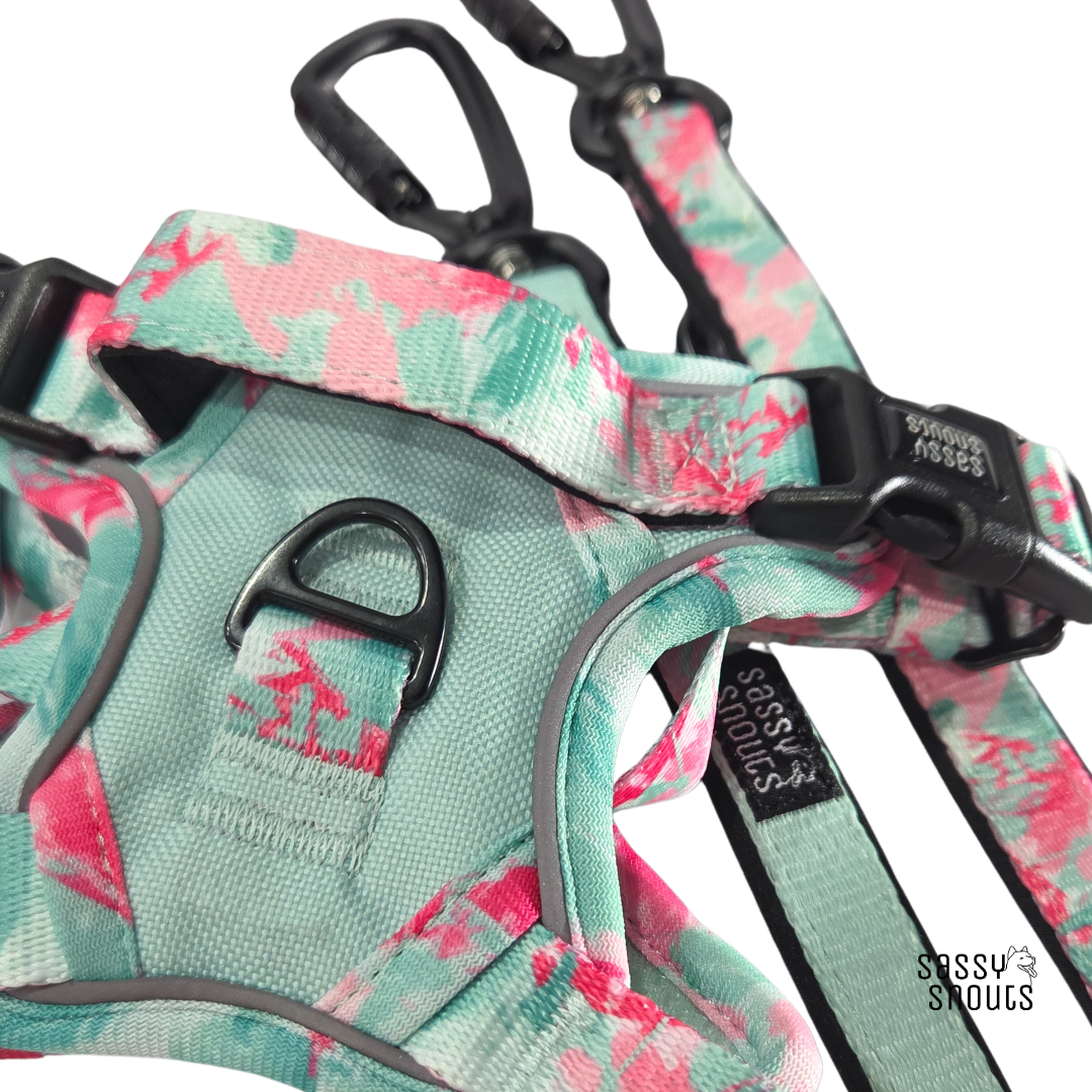 Classic Multi-way Padded Leash (2.5 cm) in Rosebud