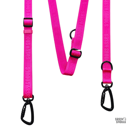 Signature Multi-way Leash in Flamingo (Gen 2.0)