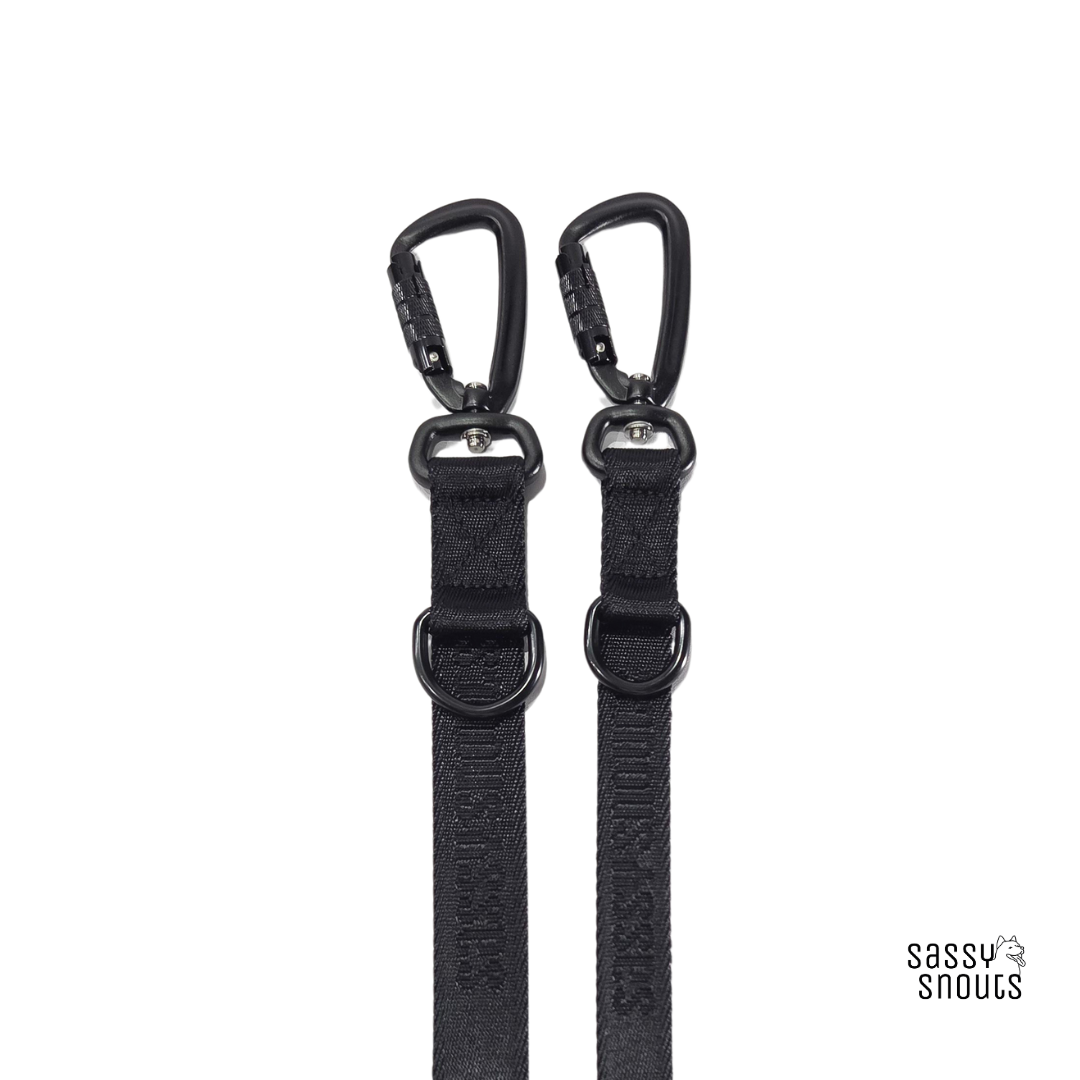 Signature Multi-way Slim Leash (2 cm) in Luxe Black