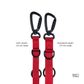 Signature Multi-way Leash (2.5 cm) in Poppy Red