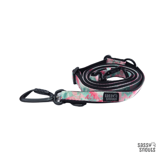 Classic Multi-way Padded Leash (2.5 cm) in Rosebud