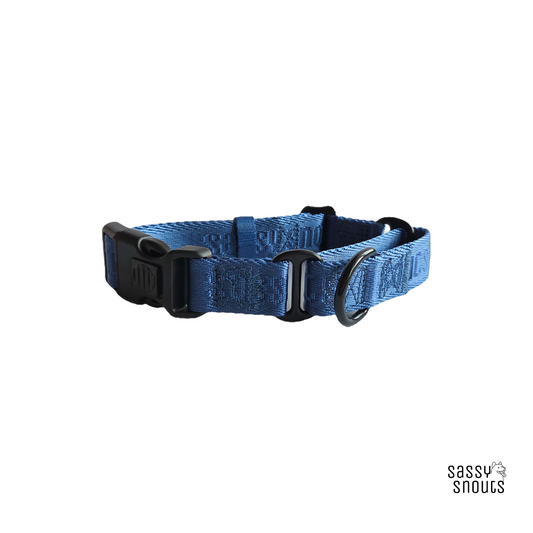 Signature Martingale Collar in Twilight Blue