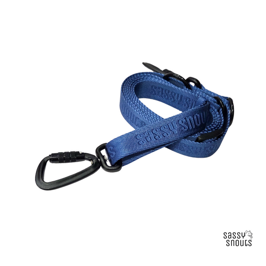 Signature Multi-way Leash (2.5 cm) in Twilight Blue